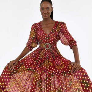 BANANA FLOWERS MAXI DRESS